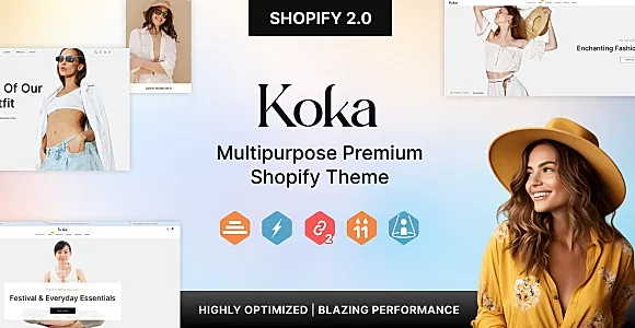 Koka - Multipurpose Clothing Store Shopify Theme