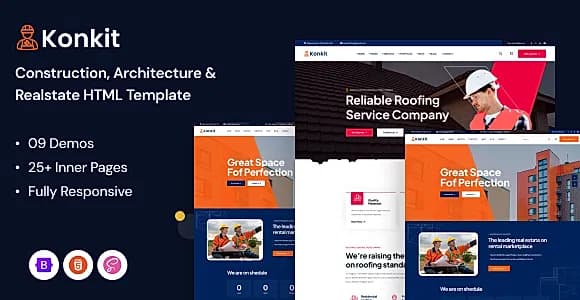 Konkit - Construction HTML Template