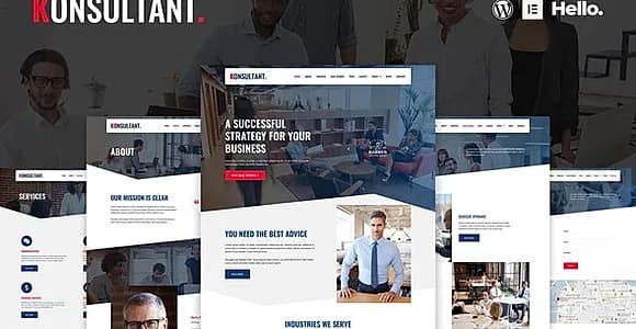 Konsultant - Consultancy Firm Elementor Template Kit
