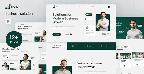 Kora - Business Solution Figma Template