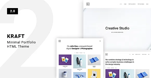 Kraft - Minimal Portfolio Template