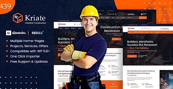Kriate WordPress Theme