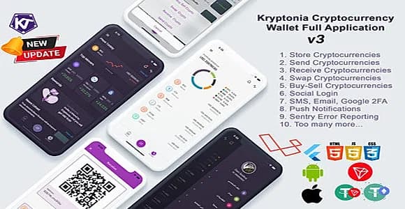 Kryptonia Cryptocurrency Wallet App