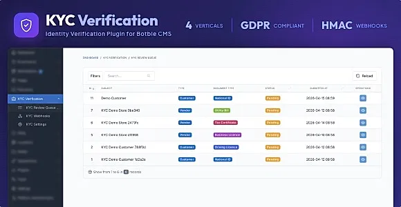 KYC Verification - Identity Verification Plugin for Botble CMS