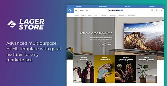 Lager - eCommerce HTML Template