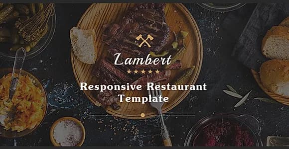 Lambert - Restaurant / Cafe / Pub Template