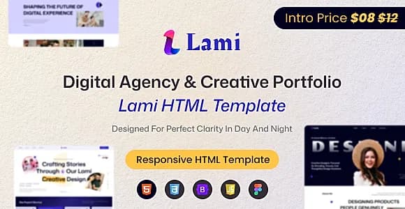 Lami – Digital Agency HTML Template