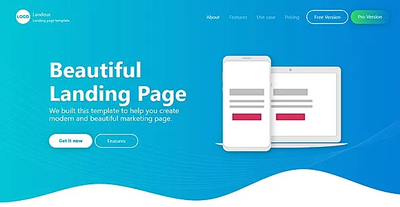 Landeux - Beautiful Technology Landing Page