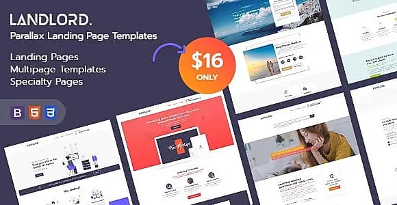 Landlord - Parallax Landing Page Templates