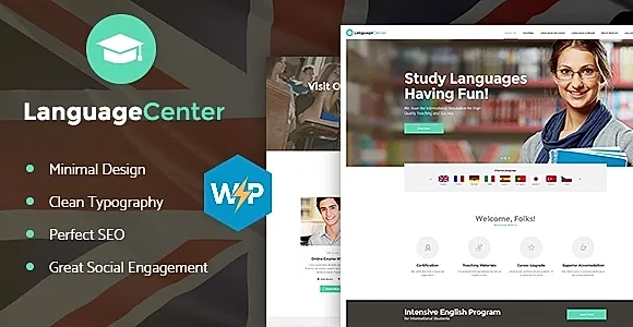 Language Center WordPress Theme