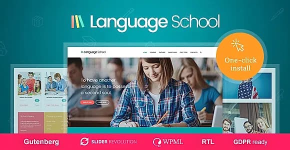 Language School WordPress Theme