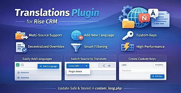 Language Translations Plugin for Rise CRM