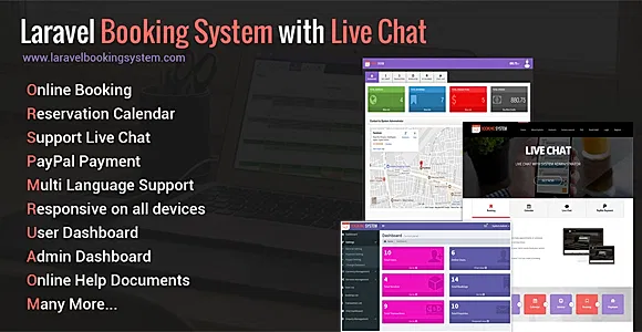 Laravel Booking System with Live Chat - Appointment Booking Calendar