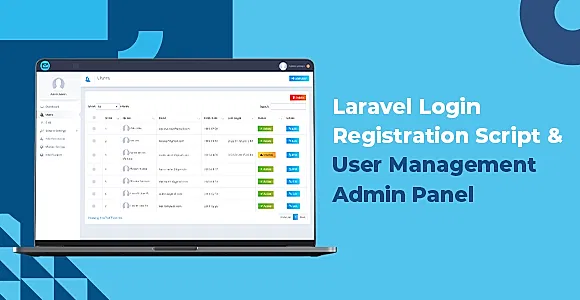 Laravel Login Registration Script & User Management Admin Panel