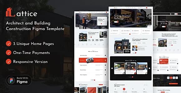 Lattice - Architect & Construction Figma Template