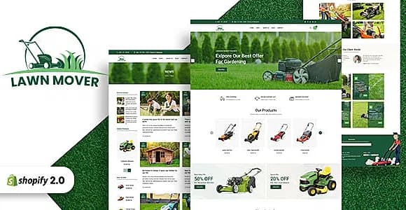 Lawn Mover - Gardening & Garden Equipments Store Shopify Theme