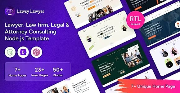 Lawsy - Node.js Lawyer Consulting Template