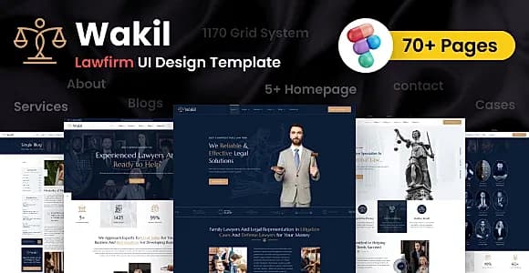 Lawyer & Attorney UI Theme - Wakil Law Firm