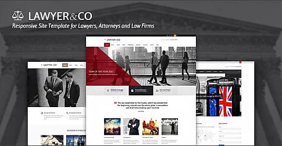 Lawyer&Co | Responsive Site Template for Law-Related Companies