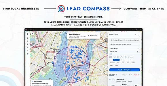 Lead Compass | Local Business Discovery and Email Outreach Software