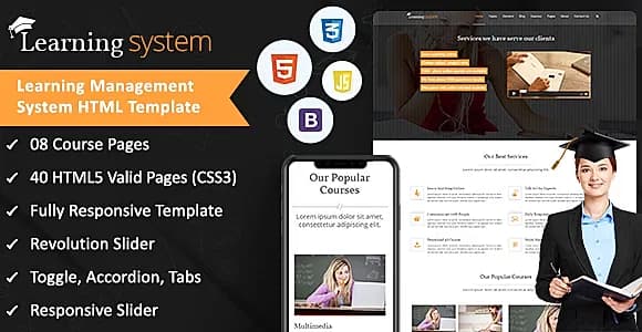 Learning Management System A Premium HTML Template