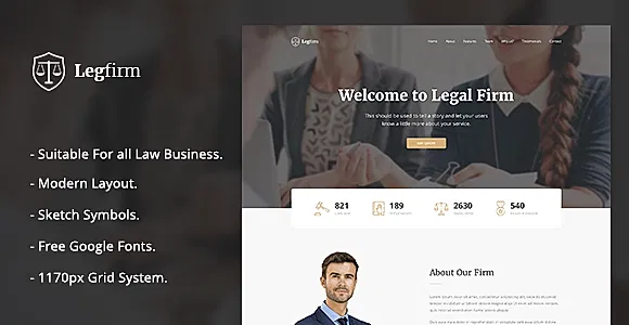Legfirm - Legal Firm Sketch Template