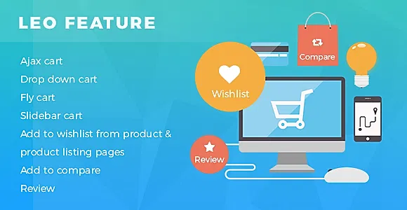 Leo Feature Prestashop 1.7 Module for Ajax cart | Compare | Wishlist