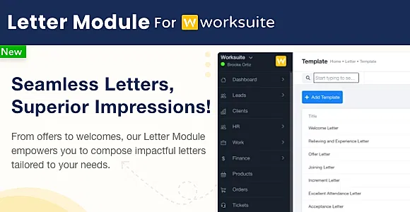 Letter Module for Worksuite CRM