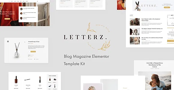 Letterz - Blog Magazine Elementor Template Kit