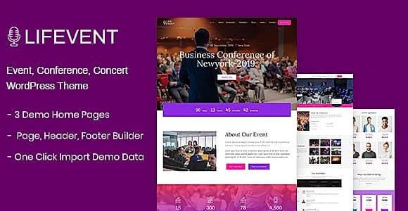Lifevent WordPress Theme