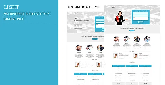 Light - Multipurpose Business Landing Page