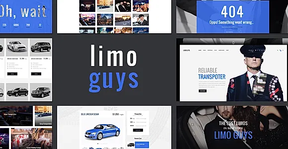 LIMO GUYS - Creative PSD Template for Car Rental and Limo Service