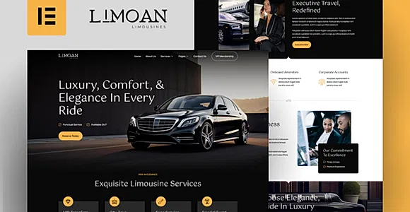 Limoan - Limousine Business Elementor Template Kit