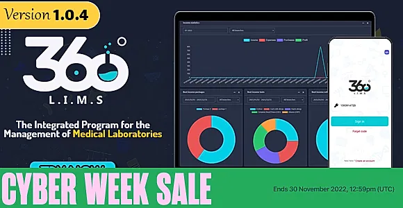360 LIMS - Multi Branches Laboratory Management System