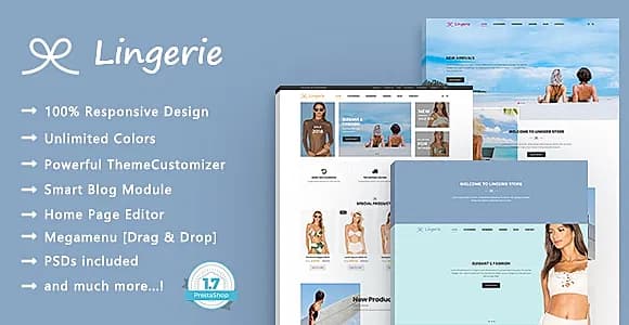 Lingerie Store - Beach Clothing PrestaShop Theme