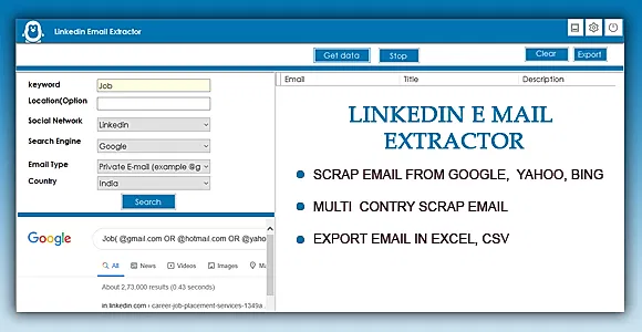 LinkedIn Emails Scraper and Extractor