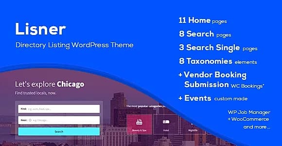Lisner WordPress Theme