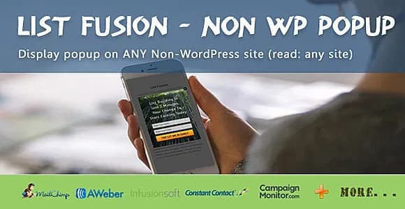 List Fusion Non WP PopUp