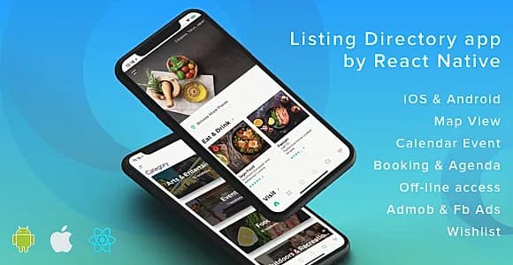 ListApp - Listing Directory mobile app by React Native (Expo version)