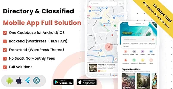 Listar FluxPro – Directory & Classified Mobile App Full Solution