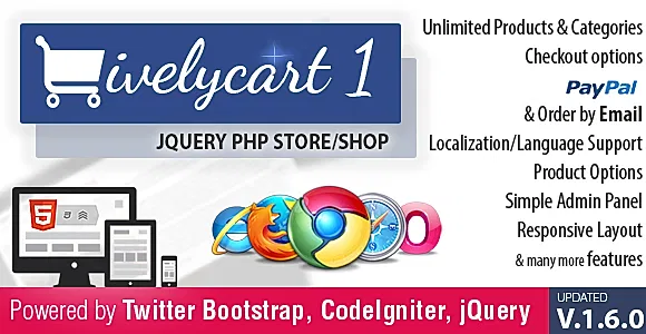 LivelyCart light - a jQuery PHP - Codeigniter Store / Shop | Shopping Cart