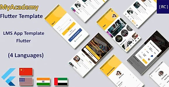 LMS App Template | Course App Template | Udemy Clone | Multi Language | Flutter