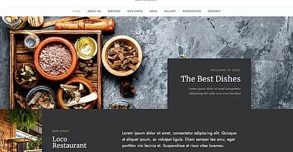 Loco Restaurant - Template Kit