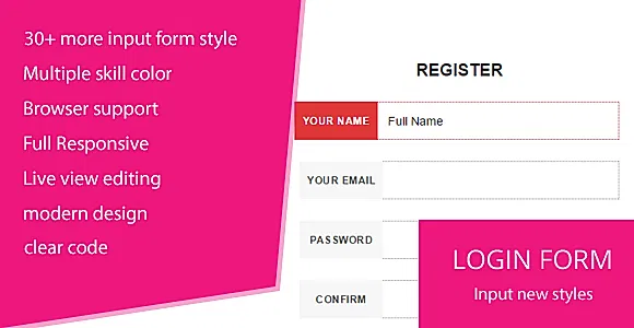 Login Form & Input Styles