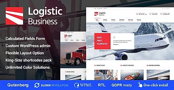 Logistic Business WordPress Theme