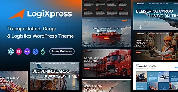 LogiXpress - Transportation & Logistics WordPress Theme WordPress Theme