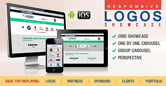 Logos Showcase Pro - Grid - Carousel - Perspective