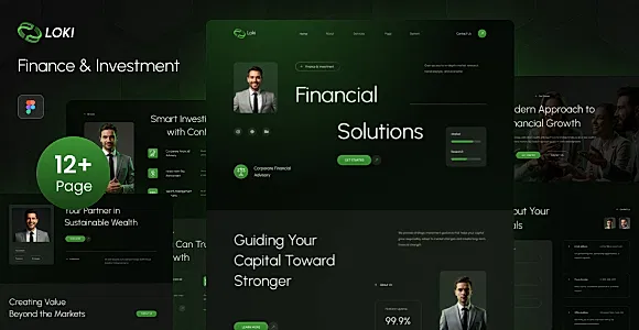 Loki - Finance & Investment Figma Template