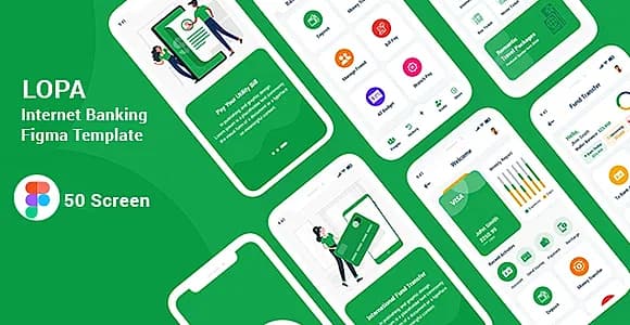Lopa - Internet Banking Figma Template