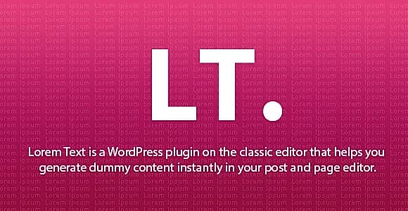 Lorem Text WordPress Plugin